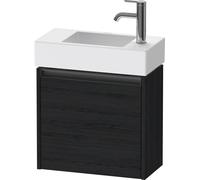 Duravit Ketho.2 bâti-support de lavabo suspendu, 1 porte, charnière à gauche, 484x440x238mm, pour Vero Air 072450, K25072L16160000, Couleur: Décor chêne noir mat