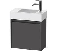 Duravit Ketho.2 bâti-support de lavabo suspendu, 1 porte, charnière à gauche, 484x440x238mm, pour Vero Air 072450, K25072L49490000, Couleur: Décor graphite mat