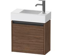 Duravit Ketho.2 bâti-support de lavabo suspendu, 1 porte, charnière à gauche, 484x440x238mm, pour Vero Air 072450, K25072L21210000, Couleur: DÃ©cor noyer foncÃ©