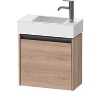 Duravit Ketho.2 bâti-support de lavabo suspendu, 1 porte, charnière à gauche, 484x440x238mm, pour Vero Air 072450, K25072L55550000, Couleur: Décor chêne marbré