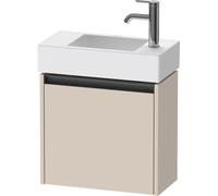 Duravit Ketho.2 bâti-support de lavabo suspendu, 1 porte, charnière à gauche, 484x440x238mm, pour Vero Air 072450, K25072L83830000, Couleur: Décor taupe super mat