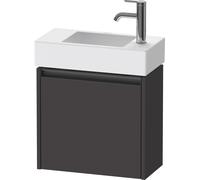 Duravit Ketho.2 bâti-support de lavabo suspendu, 1 porte, charnière à gauche, 484x440x238mm, pour Vero Air 072450, K25072L80800000, Couleur: Décor graphite super mat