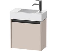 Duravit Ketho.2 bâti-support de lavabo suspendu, 1 porte, charnière à gauche, 484x440x238mm, pour Vero Air 072450, K25072L91910000, Couleur: DÃ©cor taupe mat
