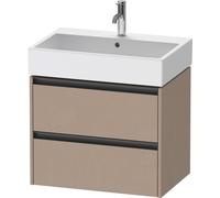 Duravit Ketho.2 bâti-support de lavabo suspendu, 2 tiroirs, 684x440x460mm, pour Vero Air 235070, K25276075750000, Couleur: Décor lin mat