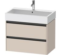 Duravit Ketho.2 bâti-support de lavabo suspendu, 2 tiroirs, 784x440x460mm, pour Vero Air 235080, K25277083830000, Couleur: Décor taupe super mat