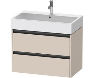 Duravit Ketho.2 bâti-support de lavabo suspendu, 2 tiroirs, 784x440x460mm, pour Vero Air 235080, K25277083830000, Couleur: Décor taupe super mat