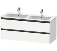 Duravit Ketho.2 - Meuble-vasque, 55x128x48 cm, 2 tiroirs, blanc mat K25266018180000