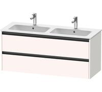 Duravit Ketho.2 bâti-support lavabo suspendu, 2 tiroirs, 1280x550x480mm, pour ME by Starck 233613, K25266084840000, Couleur: Blanc super mat Décor