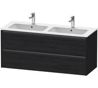 Duravit Ketho.2 bâti-support lavabo suspendu, 2 tiroirs, 1280x550x480mm, pour ME by Starck 233613, K25266016160000, Couleur: Décor chêne noir mat