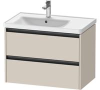 Duravit Ketho.2 bâti-support lavabo suspendu, 2 tiroirs, 784x549x455mm, pour vasque D-Neo à gauche 236980, K25285083830000
