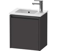 Duravit Ketho.2 bâti-support pour lavabo suspendu, 1 porte, charnière à droite, 410x440x292mm, pour ME by Starck 072343, K25060R80800000, Couleur: Décor graphite super mat