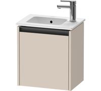 Duravit Ketho.2 bâti-support pour lavabo suspendu, 1 porte, charnière à gauche, 410x440x292mm, K25060L83830000, Couleur: Décor taupe super mat