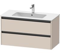 Duravit Ketho.2 bâti-support pour lavabo suspendu, 2 tiroirs, 1010x550x480mm, pour ME by Starck 233610, K25264083830000