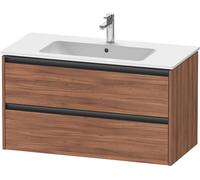 Duravit Ketho.2 bâti-support pour lavabo suspendu, 2 tiroirs, 1010x550x480mm, pour ME by Starck 233610, K25264079790000