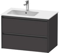 Duravit Ketho.2 bâti-support pour lavabo suspendu, 2 tiroirs, 810x549x480mm, pour ME by Starck position du lavabo à gauche 234583, K25267080800000