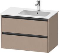 Duravit Ketho.2 bâti-support pour lavabo suspendu, 2 tiroirs, 810x549x480mm, pour ME by Starck position du lavabo à droite 234683, K25268075750000