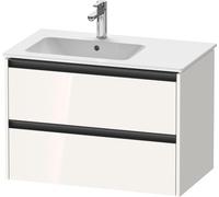 Duravit Ketho.2 bâti-support pour lavabo suspendu, 2 tiroirs, 810x549x480mm, pour ME by Starck position du lavabo à gauche 234583, K25267022220000, Couleur: Décor blanc brillant