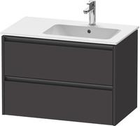Duravit Ketho.2 bâti-support pour lavabo suspendu, 2 tiroirs, 810x549x480mm, pour ME by Starck position du lavabo à droite 234683, K25268080800000