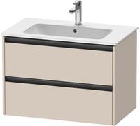 Duravit Ketho.2 bâti-support pour lavabo suspendu, 2 tiroirs, 810x550x480mm, pour ME by Starck 233683, K25263083830000, Couleur: Décor taupe super mat