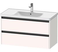 Duravit Ketho.2 bâti-support pour lavabo suspendu, 2 tiroirs, 984x549x455mm, pour D-Neo 236710, K25284084840000, Couleur: Blanc super mat Décor