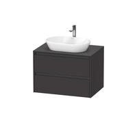 Duravit Ketho.2 bâti-support de lavabo sur console suspendu, 800x568x550mm, 2 tiroirs, K24895080800000, Couleur: Décor graphite super mat
