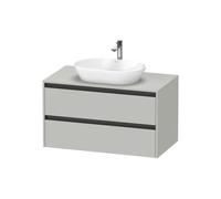 Duravit Ketho.2 bâti-support de lavabo sur console suspendu, 1000x568x550mm, 2 tiroirs, K24896007070000