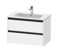 Duravit Ketho.2 bâti-support pour lavabo suspendu, 2 tiroirs, 810x550x480mm, pour ME by Starck 233683, K25263084840000, Couleur: Blanc super mat Décor