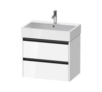 Duravit Ketho.2 - Meuble-vasque, 55x68x46 cm, 2 tiroirs, blanc brillant K25276022220000