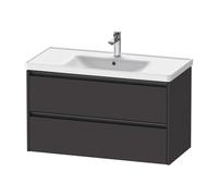 Duravit Ketho.2 bâti-support pour lavabo suspendu, 2 tiroirs, 984x549x455mm, pour D-Neo 236710, K25284080800000, Couleur: Décor graphite super mat