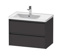 Duravit Ketho.2 bâti-support lavabo suspendu, 2 tiroirs, 784x549x455mm, pour vasque D-Neo à gauche 236980, K25285080800000