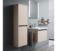 Duravit Ketho.2 armoire mi-haute, butée à droite, 1320x400x240mm, K21319R91910000, Couleur: DÃ©cor taupe mat