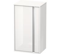 Duravit Ketho Armoires mi-hautes, 500x880x360 mm, 1 porte, charnières à gauche, KT1266L2222, Couleur: Décor blanc brillant
