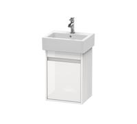 Duravit Ketho bâti-support de lavabo suspendu, 400x550x320 mm, 1 porte, charnières à droite, pour lave-mains Vero 070445, KT6630R2222, Couleur: Décor blanc brillant