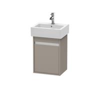 Duravit Ketho bâti-support de lavabo suspendu, 400x550x320 mm, 1 porte, charnières à droite, pour lave-mains Vero 070445, KT6630R4343, Couleur: Décor basalte mat