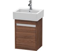 Duravit Ketho bâti-support de lavabo suspendu, 400x550x320 mm, 1 porte, charnières à gauche, pour lave-mains Vero 070445, KT6630L2121, Couleur: Décor noyer foncé