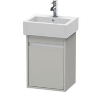 Duravit Ketho bâti-support de lavabo suspendu, 400x550x320 mm, 1 porte, charnières à gauche, pour lave-mains Vero 070445, KT6630L0707, Couleur: Décor gris béton mat