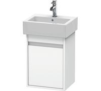 Duravit Ketho bâti-support de lavabo suspendu, 400x550x320 mm, 1 porte, charnières à gauche, pour lave-mains Vero 070445, KT6630L1818, Couleur: Décor blanc mat