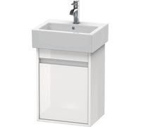 Duravit Ketho bâti-support de lavabo suspendu, 400x550x320 mm, 1 porte, charnières à gauche, pour lave-mains Vero 070445, KT6630L2222, Couleur: Décor blanc brillant