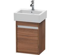 Duravit Ketho bâti-support de lavabo suspendu, 400x550x320 mm, 1 porte, charnières à gauche, pour lave-mains Vero 070445, KT6630L7979, Couleur: Décor noyer naturel