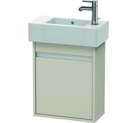 Duravit Ketho bâti-support de lavabo suspendu, 450x550x225 mm, 1 porte, charnières à gauche, pour lave-mains Vero 070350, KT6629R9191, Couleur: Décor taupe mat