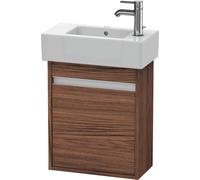 Duravit Ketho bâti-support de lavabo suspendu, 450x550x225 mm, 1 porte, charnières à gauche, pour lave-mains Vero 070350, KT6629R2121, Couleur: Décor noyer foncé