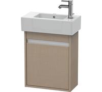 Duravit Ketho bâti-support de lavabo suspendu, 450x550x225 mm, 1 porte, charnières à gauche, pour lave-mains Vero 070350, KT6629L7575