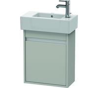 Ketho Duravit vasque KT6629L0707 45x22,5x55cm, suspendu, porte à gauche, gris béton mat