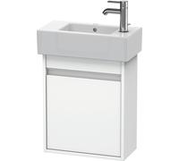 Duravit Ketho bâti-support de lavabo suspendu, 450x550x225 mm, 1 porte, charnières à gauche, pour lave-mains Vero 070350, KT6629R1818, Couleur: Décor blanc mat