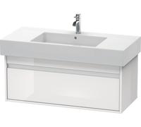 Ketho Duravit vasque KT66912222 100 x 45,5 cm, blanc brillant, 2000 coulissant, suspendu