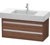 Duravit Ketho bâti-support lavabo suspendu, 1000x480x455 mm, 2 tiroirs, pour lavabos Vero 032910, KT664102121, Couleur: Décor noyer foncé