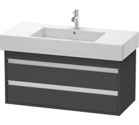 Ketho Duravit vasque KT664104949 100 x 45,5 cm, graphite mat, 2 tiroirs, suspendu
