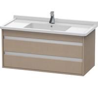 Duravit Ketho bâti-support lavabo suspendu, 1000x480x455 mm, 2 tiroirs, pour Starck 3 030410, KT664507575, Couleur: Décor en lin