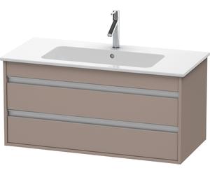 Duravit Ketho bâti-support lavabo suspendu, 1000x480x475 mm, 2 tiroirs, pour ME by Starck 233610, KT643004343, Couleur: Décor basalte mat