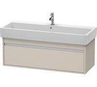 Duravit Ketho bâti-support lavabo suspendu, 1150x410x440 mm, 1 tiroir, pour lavabos Vero 045412, KT668909191, Couleur: Décor taupe mat